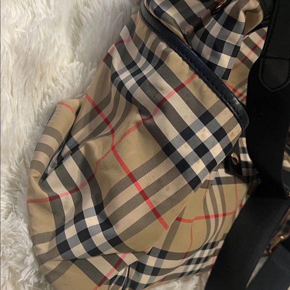 Burberry Beige and Black Check Kids Bag - Picture 9 of 9